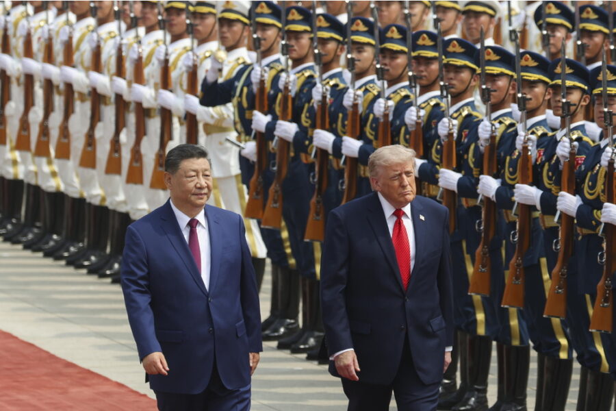 Presidente Trump in visita a Pechino