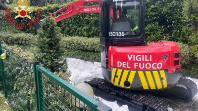 Maltempo sul Lario, novanta interventi urgenti dei vigili del fuoco