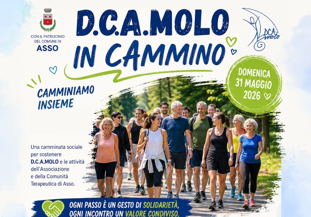 Asso cammina con D.C.Amolo, domenica 31 la passeggiata solidale