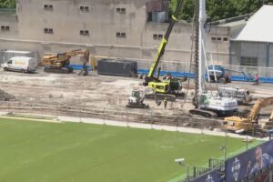 Opere allo stadio, curva simile a quella di Bergamo. I lavori visibili da Monumento ai Caduti