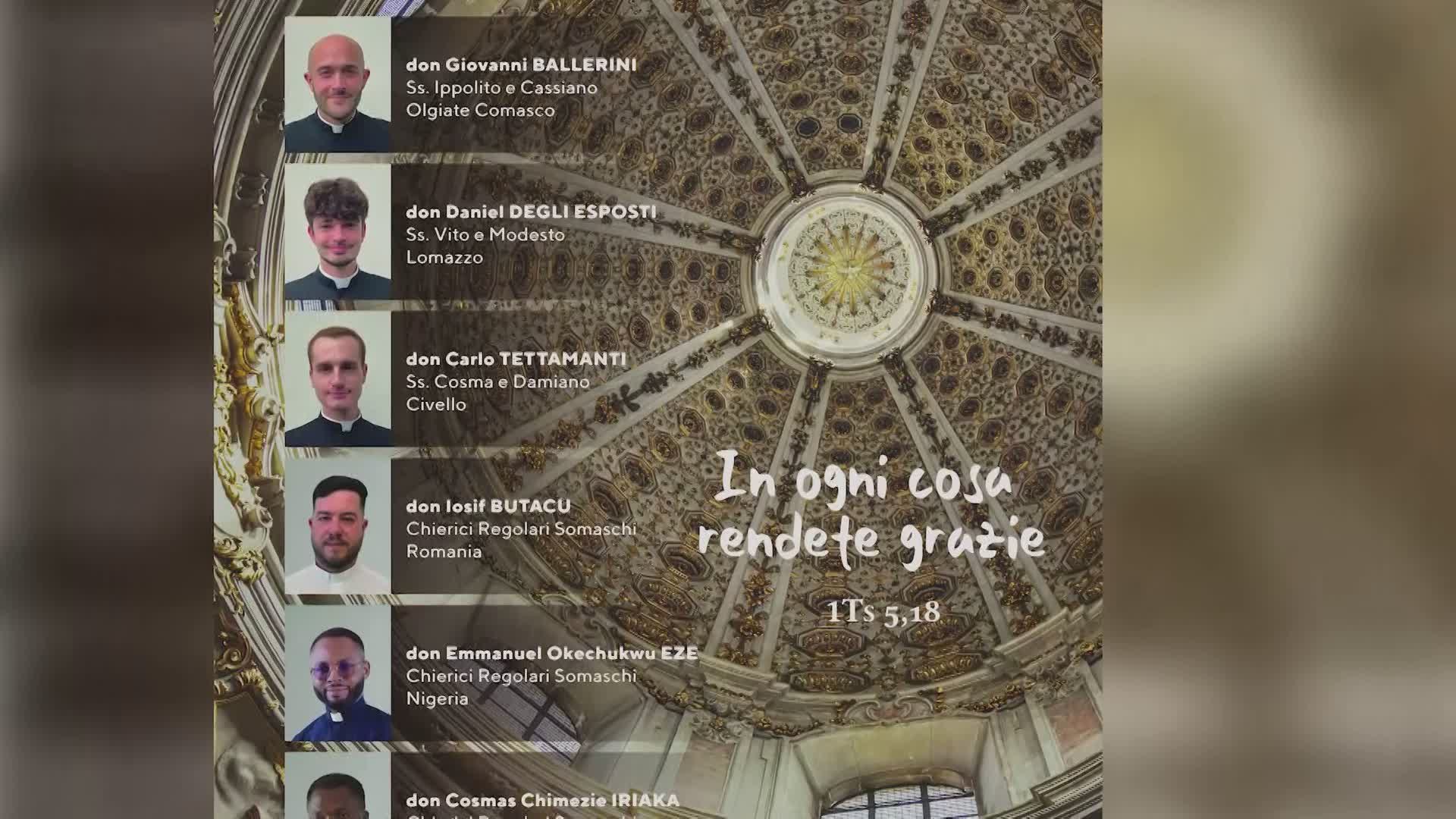 Sabato in Cattedrale a Como le ordinazioni presbiterali di sei novelli sacerdoti