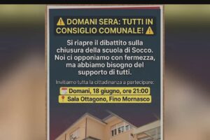 Domani consiglio comunale a Fino Mornasco sul futuro dell’elementare di Socco