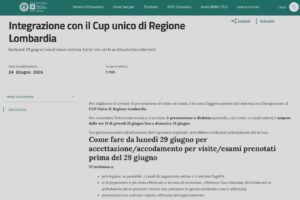 Asst Lariana, da oggi attivo il Cup unico regionale: possibili rallentamenti nel servizio