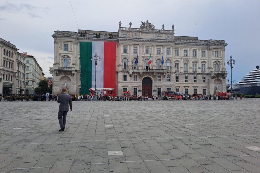 Durante cerimonia a Trieste