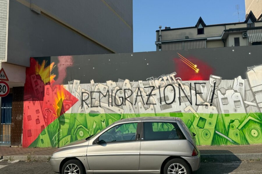 "Matrice atto vandalico inequivocabile: estrema destra fascista e razzista"