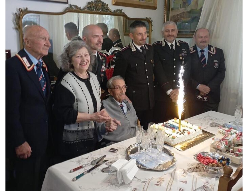Addio al brigadiere Patani morto a 109 anni, un pezzo di storia dell’Arma