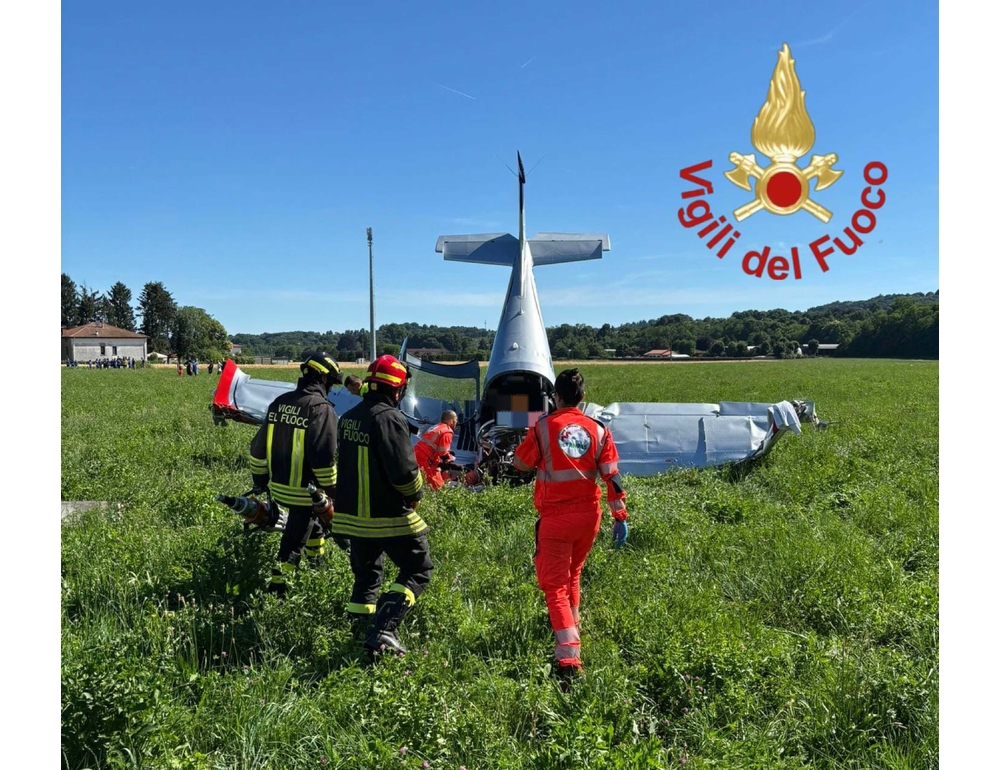 Cade aereo da turismo nel Comasco, due feriti gravissimi