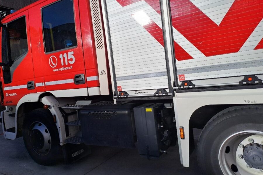 L'incendio domato