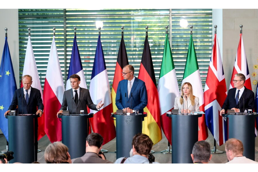 Lo ha detto la premier dopo il vertice a Berlino dei Paesi dell'E5