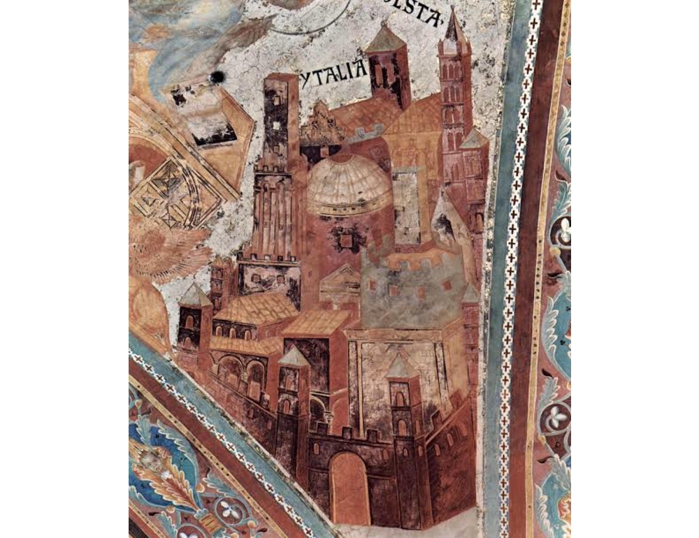 Padre Fortunato, la parola Ytalia in affresco di Cimabue nella Basilica di Assisi