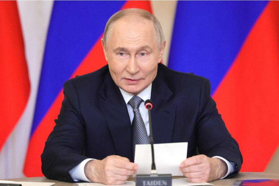 L'intervento dello zar al Congresso di Russia Unita