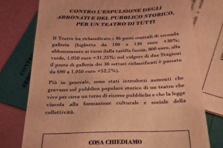 Poco prima dell'apertura del sipario per Carmen