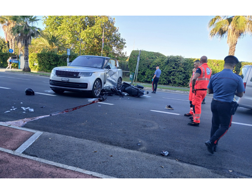 Scontro Suv-scooter, per conducente obbligo di dimora a Forte dei Marmi