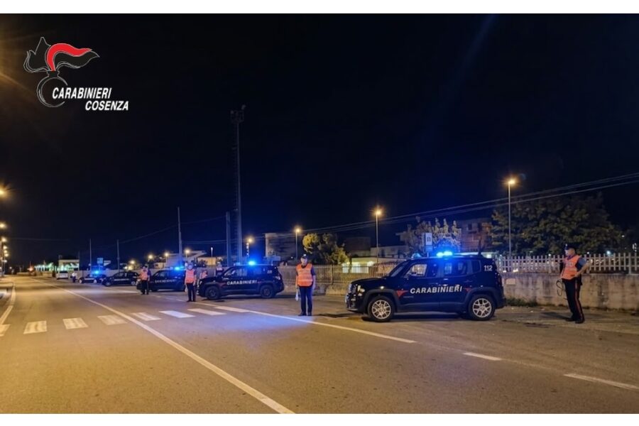 Operazione nella notte nell'alto Cosentino