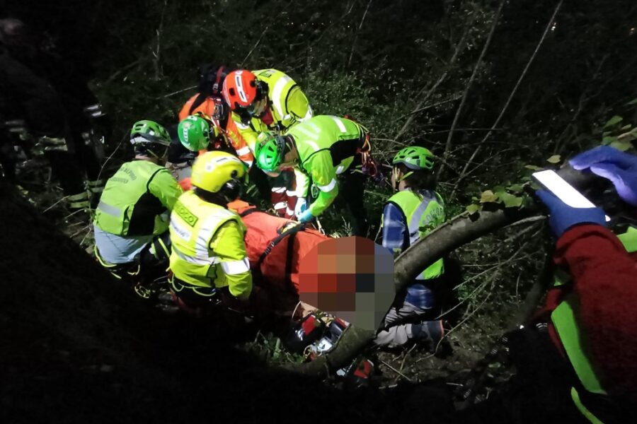Il corpo in una forra in Val di Fanes