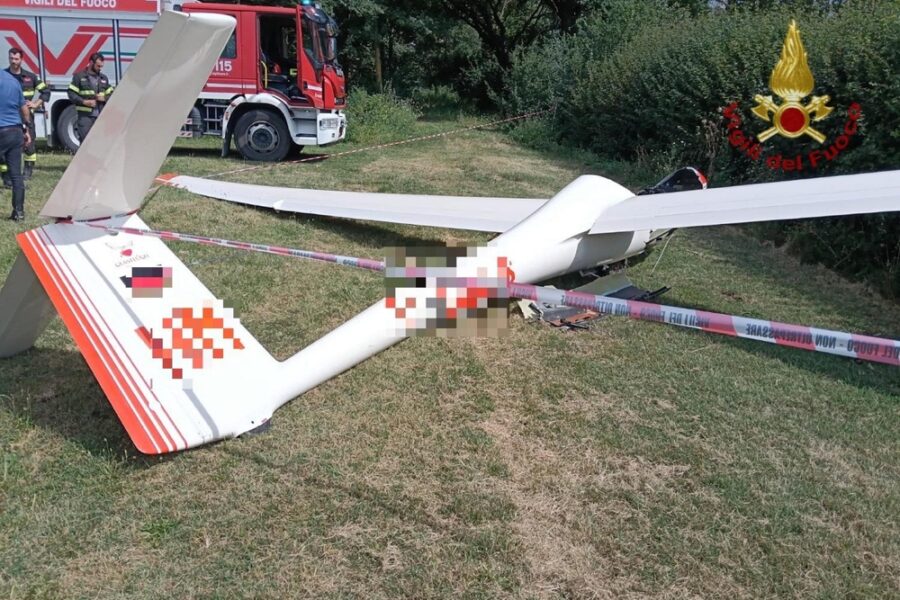 Incidente nel pomeriggio in pista erbosa di una tenuta privata