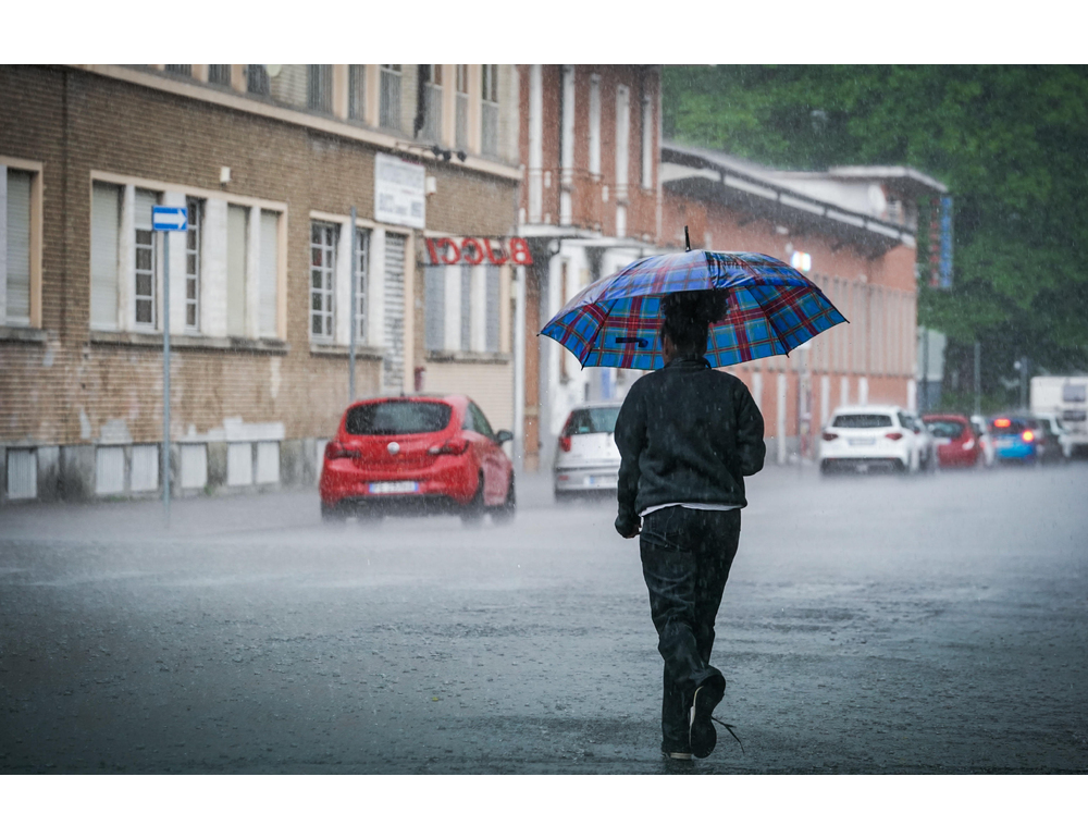 Un violento temporale su Torino nella serata