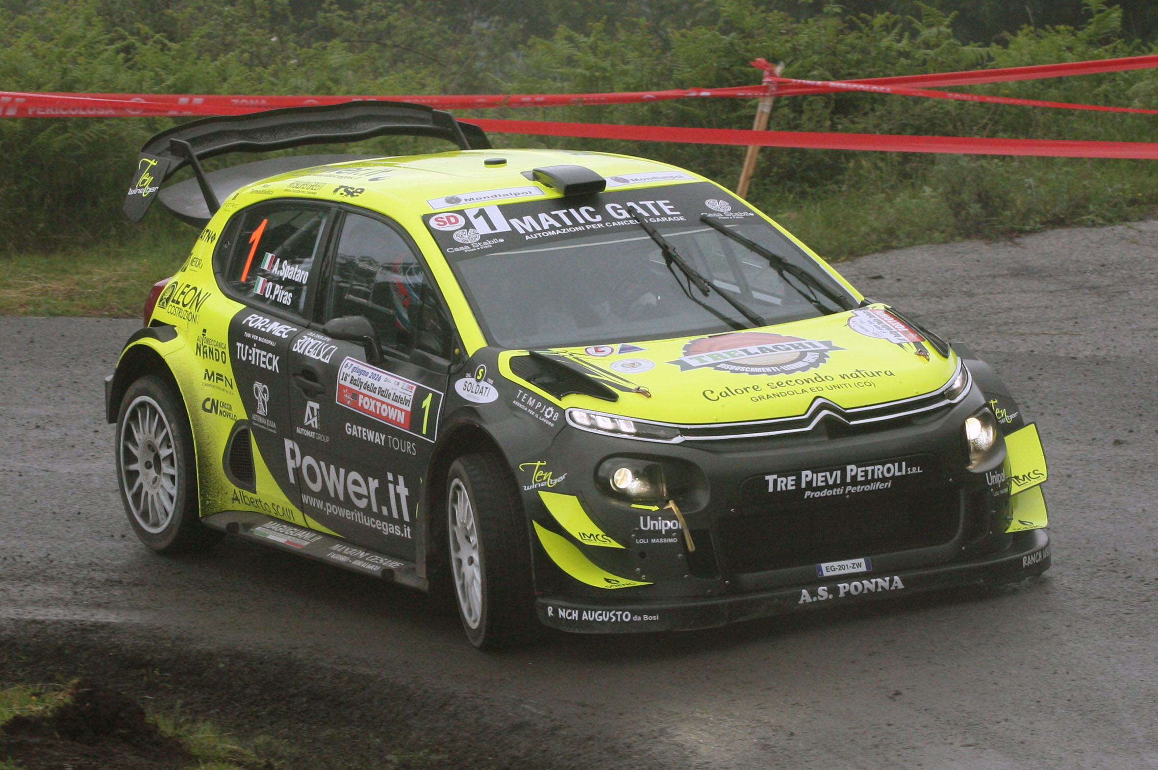 Rally Valle Intelvi, Spataro e Piras leader dopo le prove del sabato