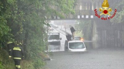 Maltempo in Lombardia, 127 interventi dei vigili del fuoco