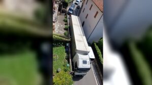 tir incastrato a Ossuccio