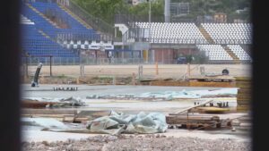 Curva Stadio Sinigaglia, il cantiere riceve il sigillo di sostenibilità da Ance Como