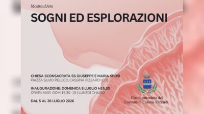 “Sogni ed esplorazioni”, la mostra d’arte nella storica chiesa di Cassina Rizzardi