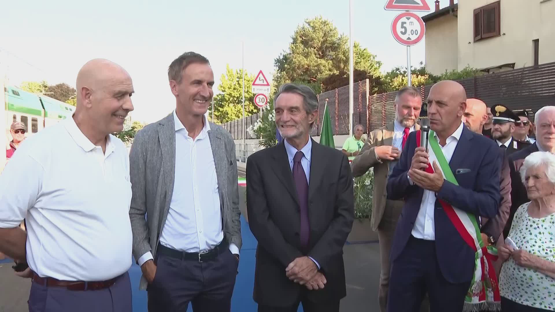 Locate Varesino, inaugurato il nuovo sottopasso della stazione