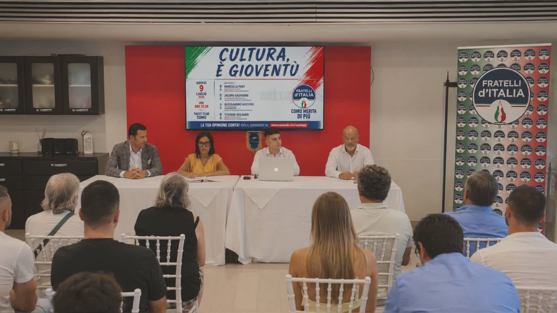 Como, ieri sera nuovo appuntamento di Fratelli d’Italia dedicato ai giovani e alla cultura