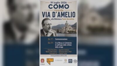 Strage di via D’Amelio, domani doppia commemorazione a Como