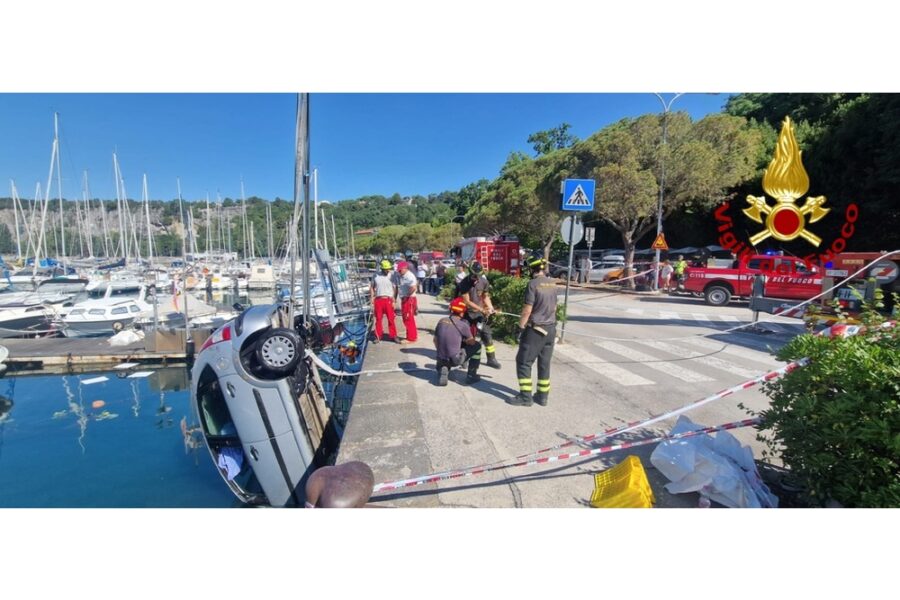 L'incidente nel porticciolo di Sistiana