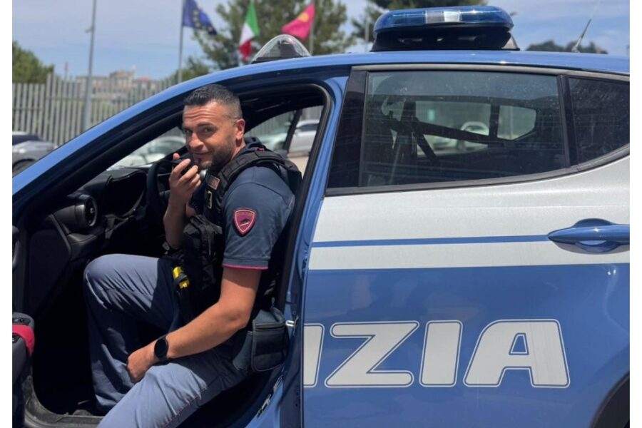 L'intervento nel Teramano dell'agente della Questura di Fermo libero dal servizio