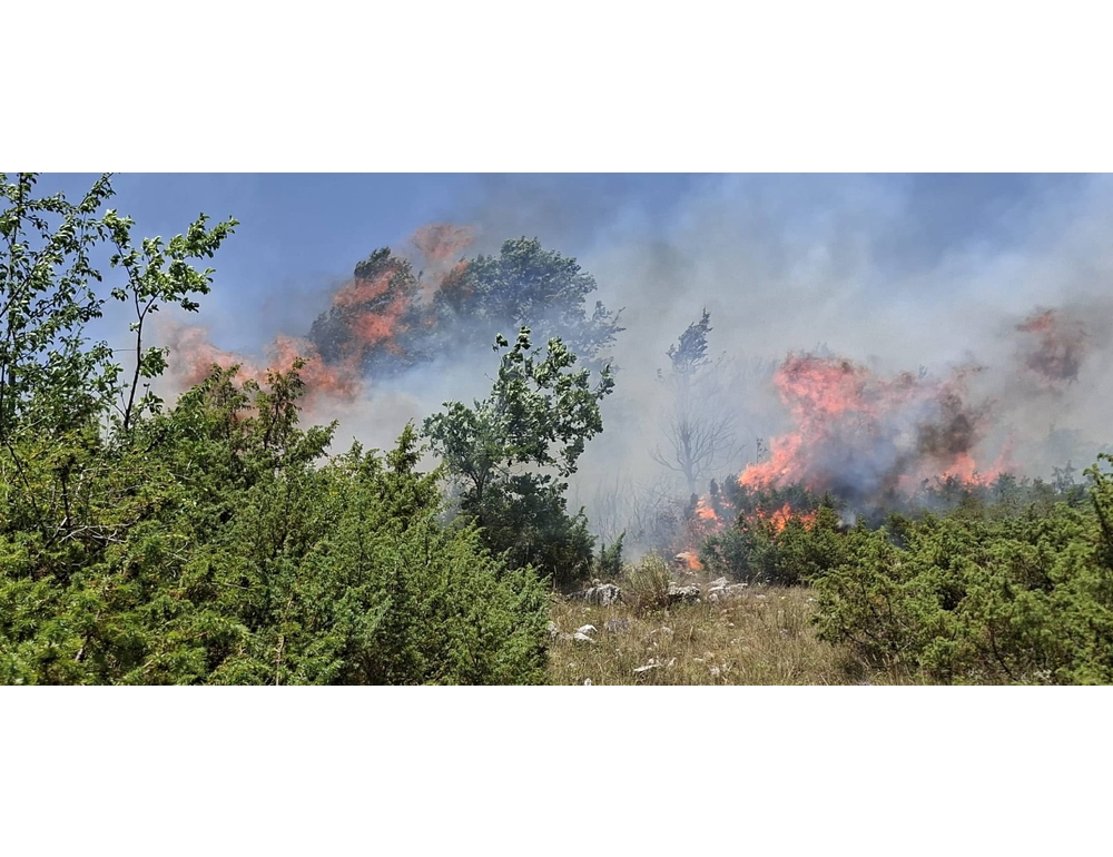 Domato incendio a Capistrello, a Rocca di Mezzo in azione 5 mezzi aerei