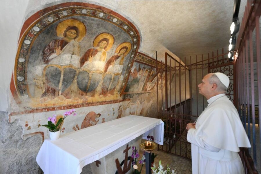 Uscita a sorpresa da Castel Gandolfo