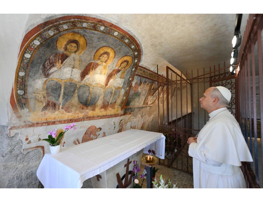 Il Papa oggi in visita al santuario di Valle Pietra
