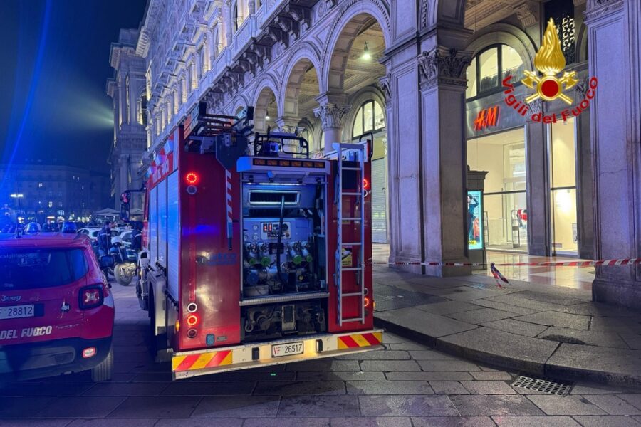 Si è alzata un'alta nube di fumo