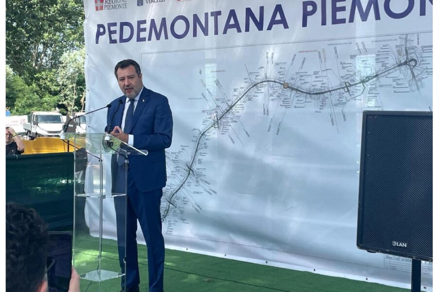 Il ministro all'avvio dei lavori della Pedemontana Piemontese