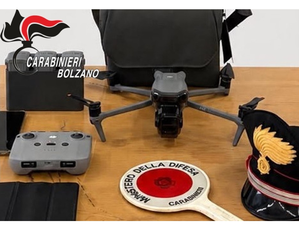 Spia la ex con un drone, arrestato stalker in Alto Adige