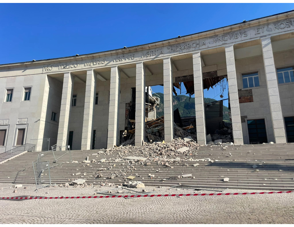 Tribunale di Bolzano crollato, verso un decreto per lo svolgimento dei processi