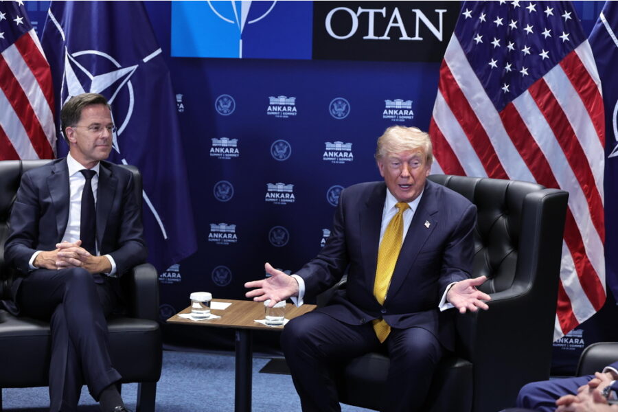 Parlando con il segretario Nato Mark Rutte ad Ankara