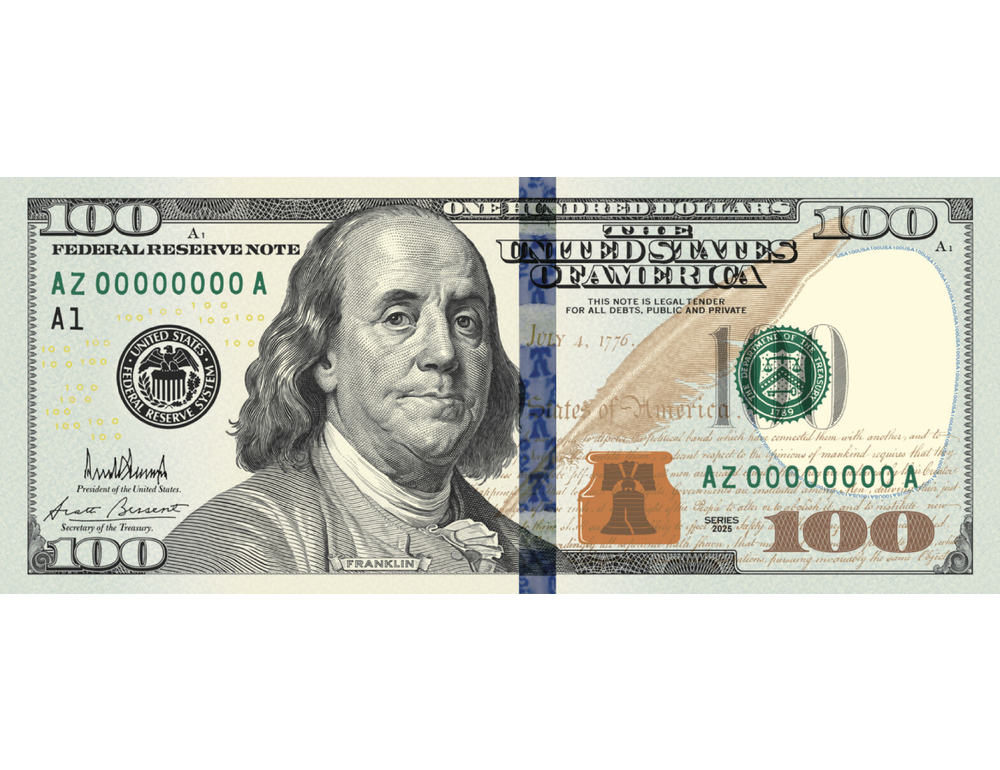 Trump posta la banconota da 100 dollari con la sua firma