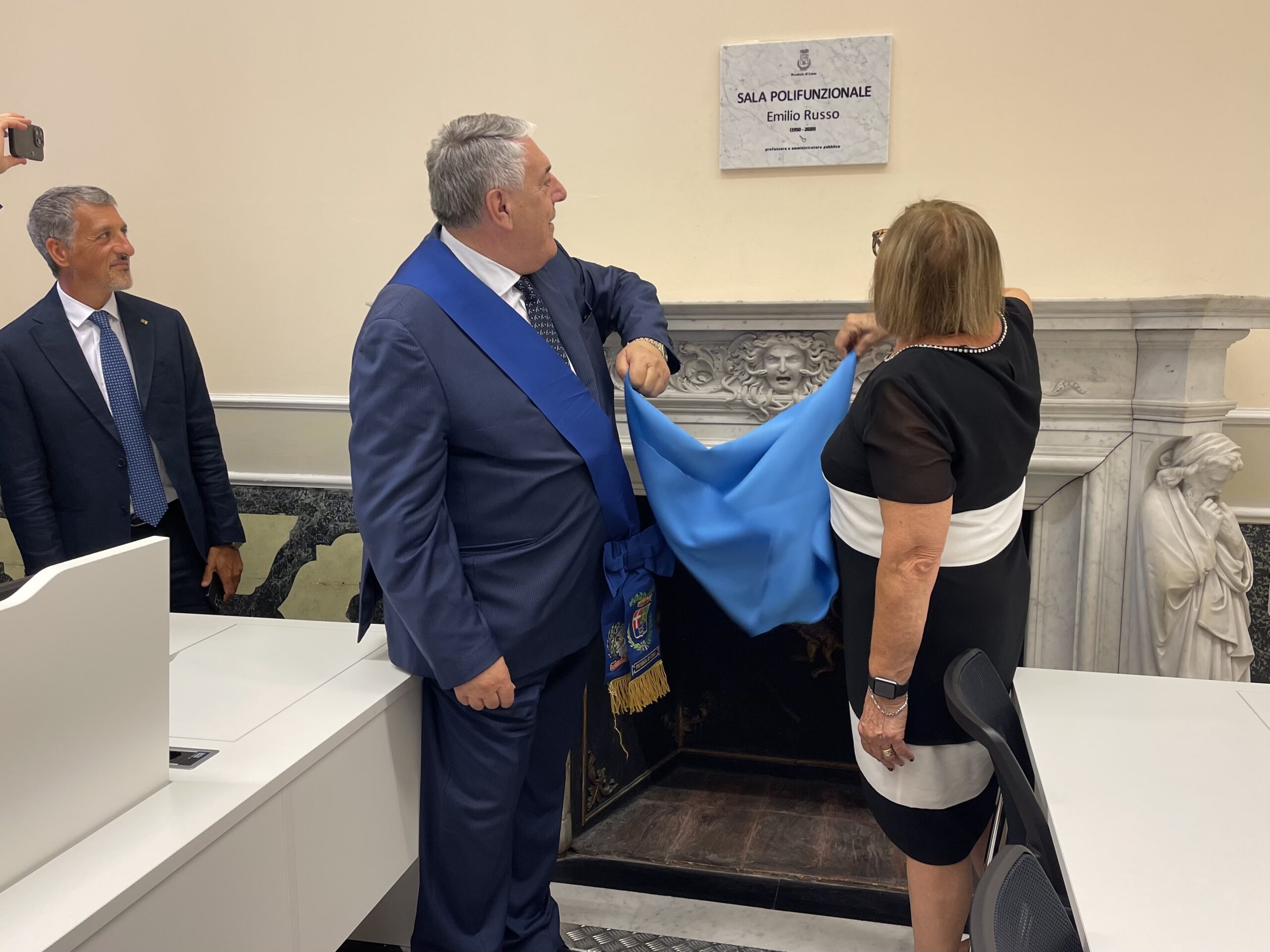 Villa Gallia, inaugurata la sala polifunzionale intitolata al professor Emilio Russo