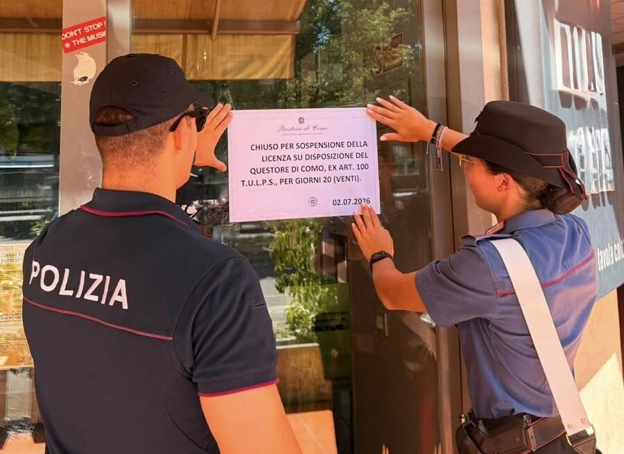 Risse, alcol e droga, bar di Mariano chiuso per 20 giorni dal questore