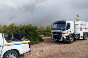 80 volontari comaschi in Puglia per spegnere gli incendi