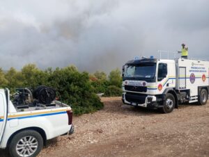 80 volontari comaschi in Puglia per spegnere gli incendi