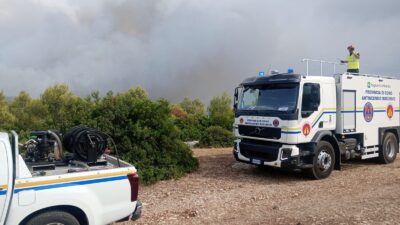 80 volontari comaschi in Puglia per spegnere gli incendi