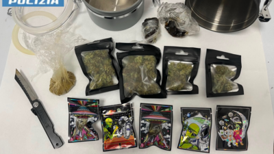 Villa Guardia, nasconde in auto cannabis pronta per lo spaccio. Giovane denunciato dalla polizia
