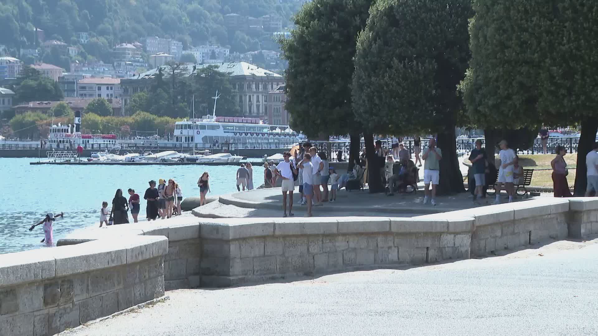 Un’altra settimana di caldo africano sul Lario. Attesa una tregua dopo Ferragosto