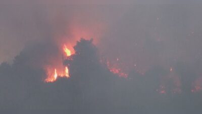 Incendio sul Monte Goi, la politica si stringe alla città