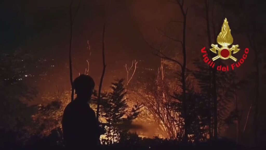 L'incendio sul Monte Goi, un grande lavoro di squadra per spegnere le fiamme