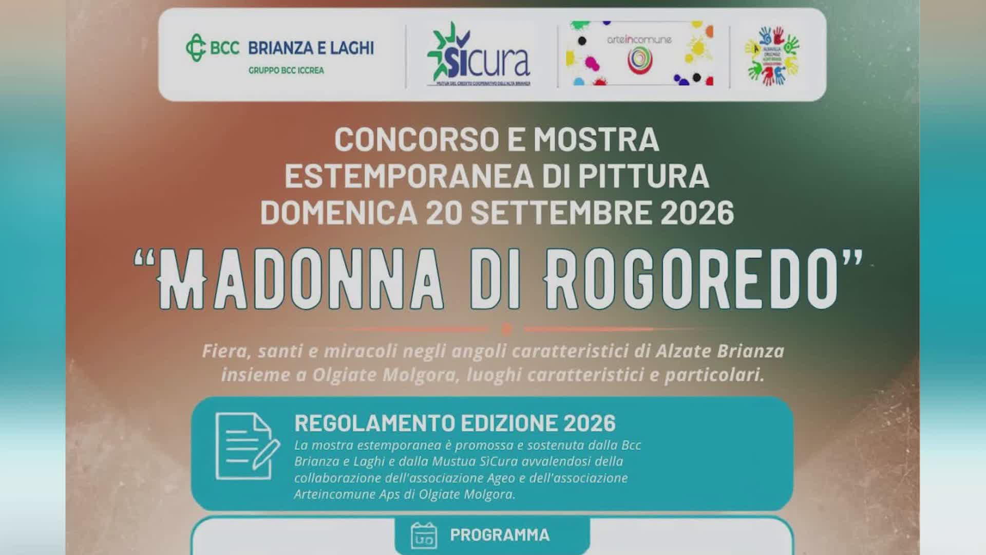 Concorso e mostra “Madonna di Rogoredo”. Alzate e Olgiate viste dagli artisti, primo premio 700 euro